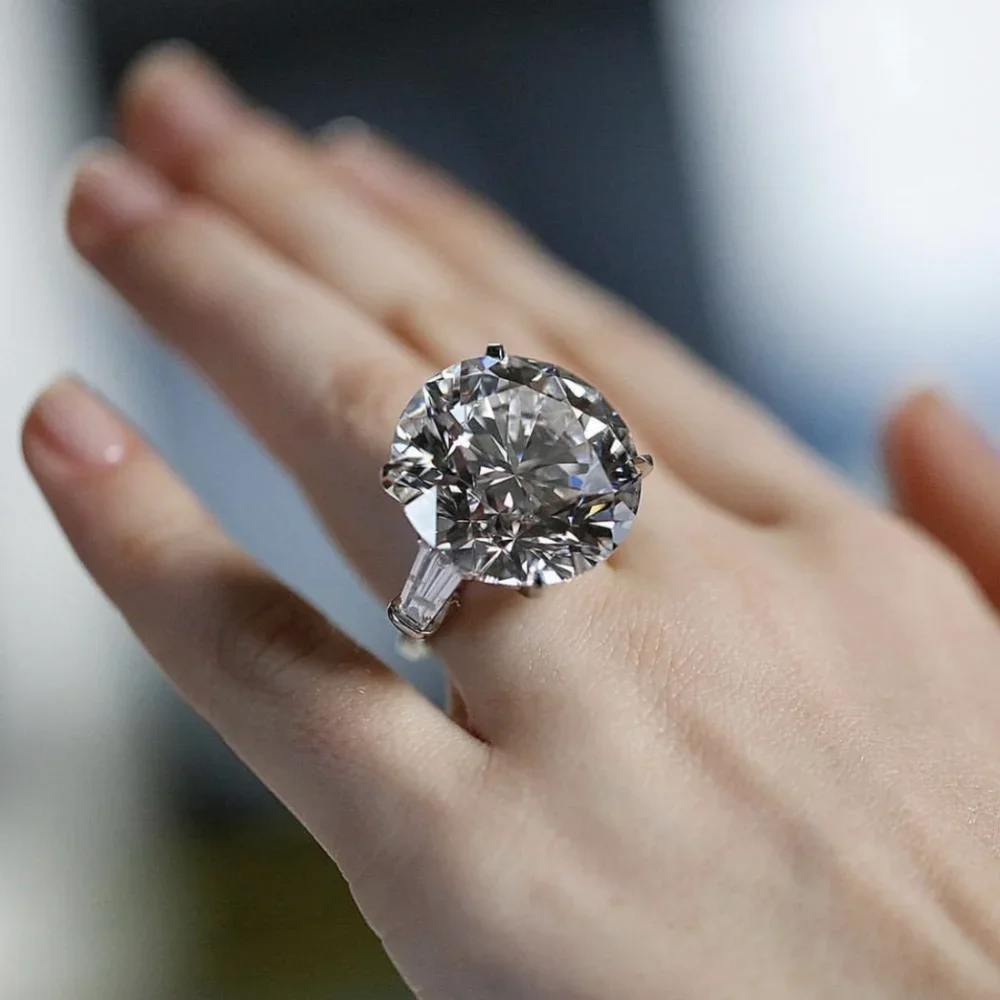 Solitaire Round cut 6ct Lab Diamond Ring 925 Sterling Silver Engagement Wedding Band Rings for women Bridal Party Jewelry Gift Solitaire Round cut 6ct Lab Diamond Ring 925 Sterling Silver Engagement Wedding Band Rings for women Bridal Party Jewelry Gift