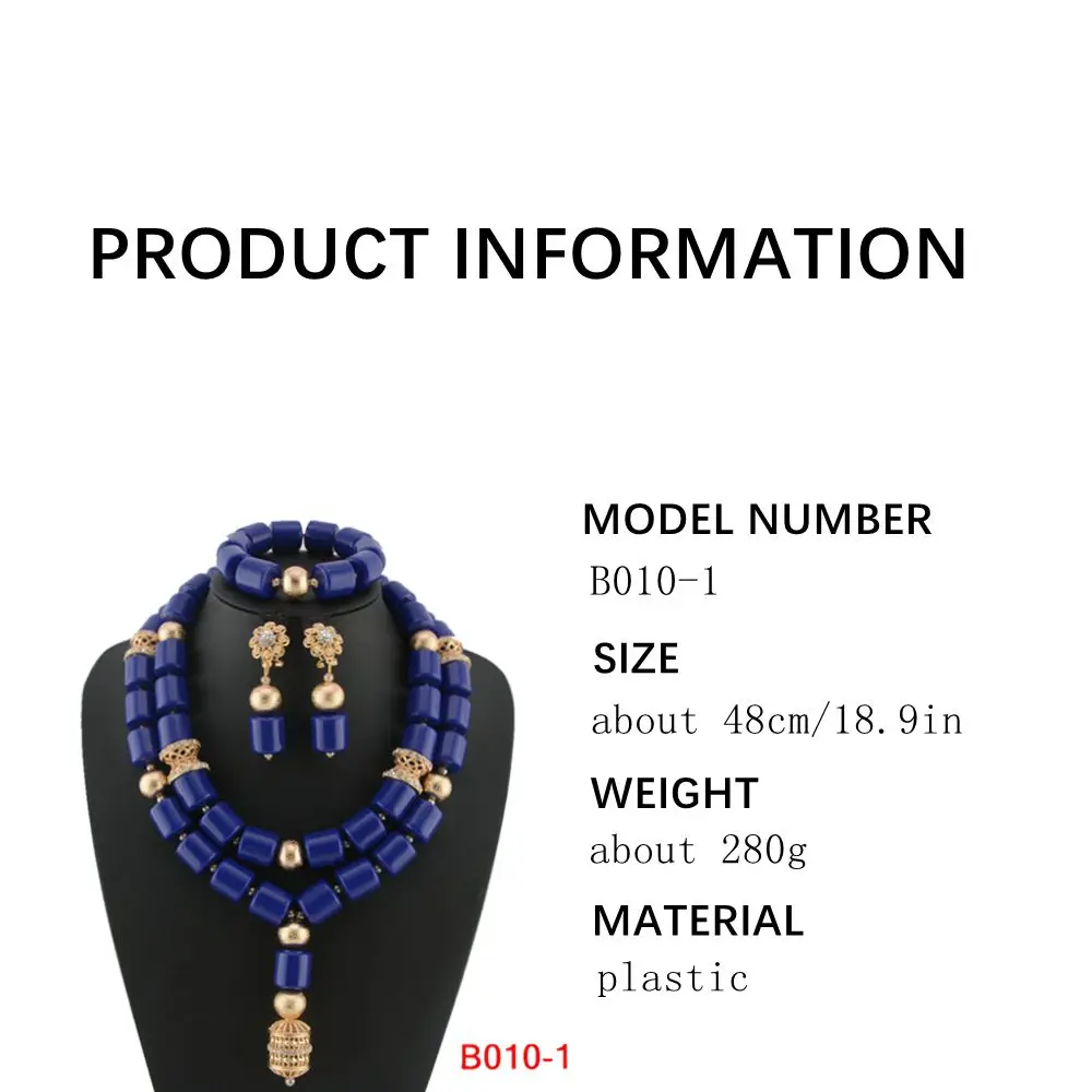 Traditional Nigerian Wedding Artificial Coral Beads Bridal Jewelry Sets African Beads Jewelry Necklace Set