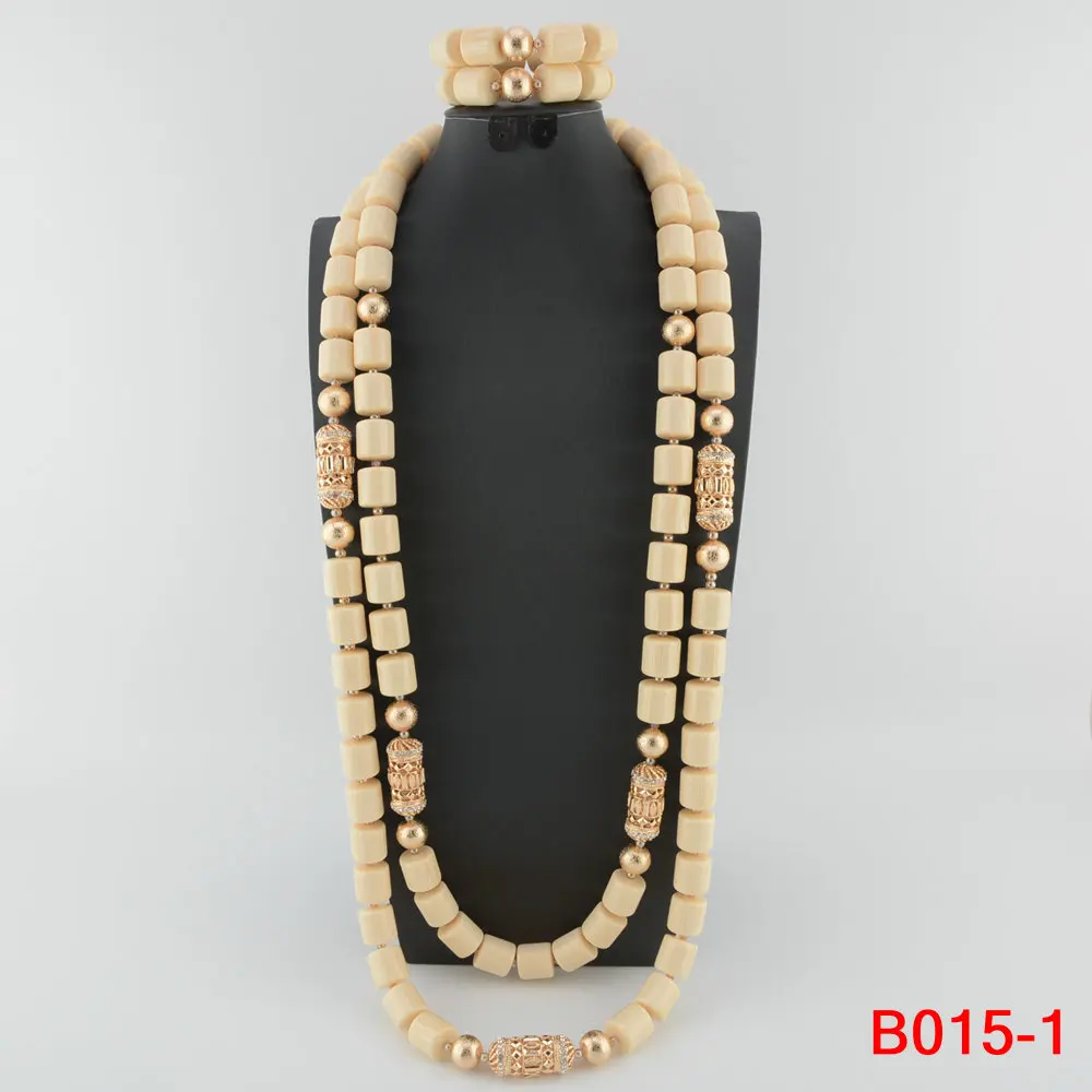 Traditional Nigerian Wedding Artificial Coral Beads Bridal Jewelry Sets African Beads Jewelry Necklace Set