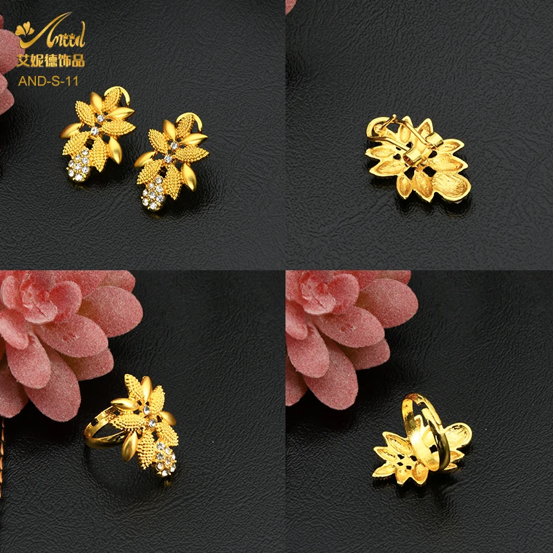 ANIID African Jewelry Set Big Necklace Dubai Ethiopian Gold Color Jewelery Earring Bracelet For Women Bridal Choker Wholesale ANIID African Jewelry Set Big Necklace Dubai Ethiopian Gold Color Jewelery Earring Bracelet For Women Bridal Choker Wholesale