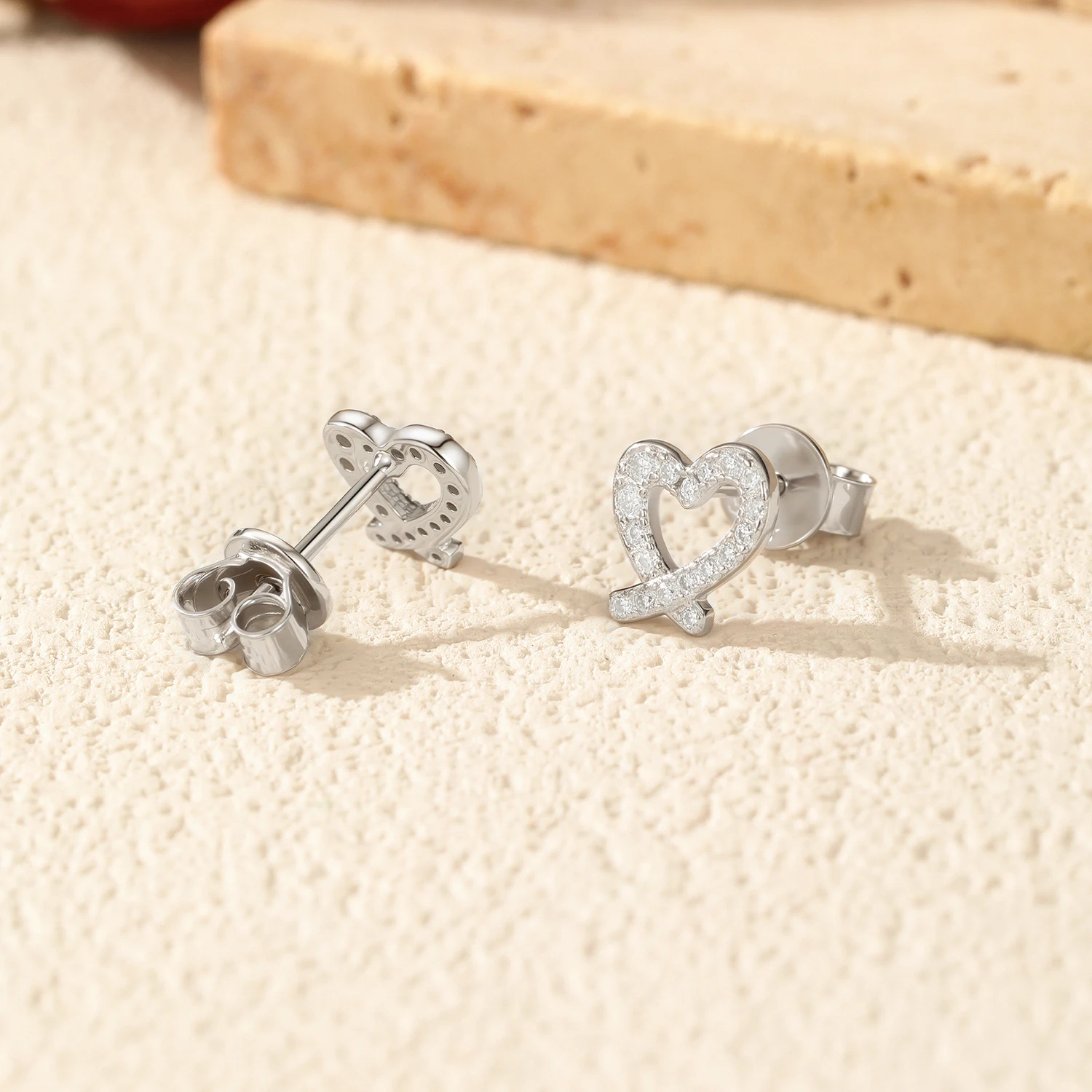 MODIAN Sparkle Moissanite Sets 925 Sterling Silver Sweet Irregular Heart Earrings Ring Bracelet Necklace For Women Jewelry Sets MODIAN Sparkle Moissanite Sets 925 Sterling Silver Sweet Irregular Heart Earrings Ring Bracelet Necklace For Women Jewelry Sets