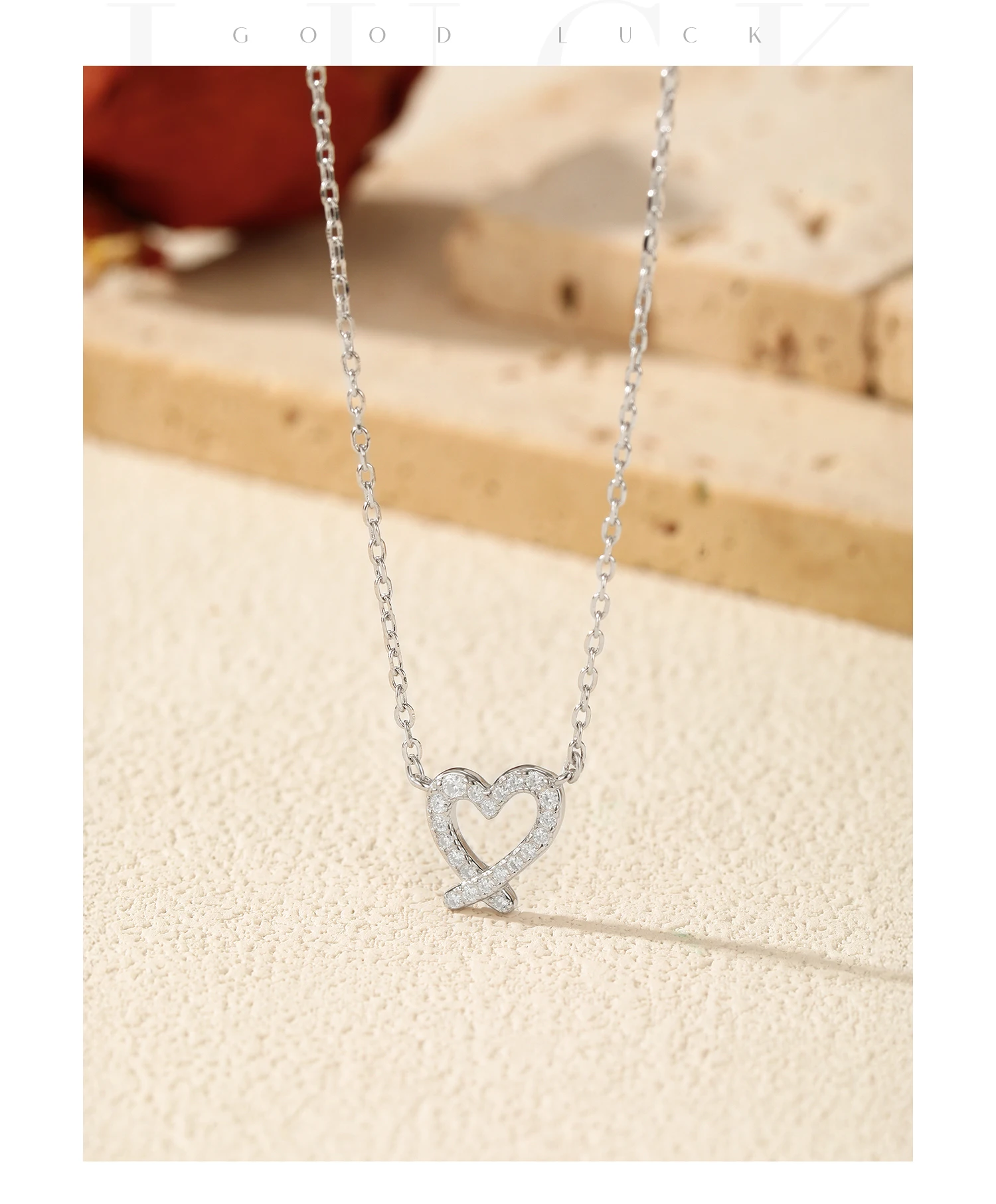 MODIAN Sparkle Moissanite Sets 925 Sterling Silver Sweet Irregular Heart Earrings Ring Bracelet Necklace For Women Jewelry Sets