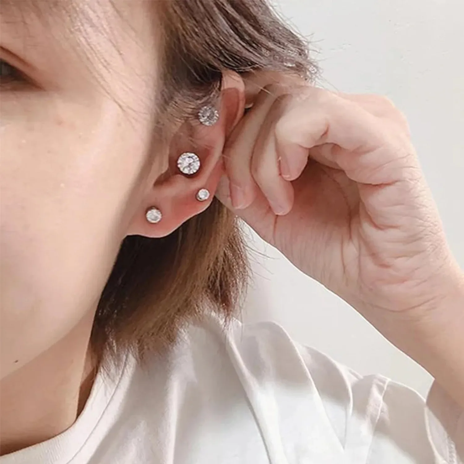 Bobisty 2Pairs Magnetic Earrings 316L Stainless Steel Stud for Men Women Non-piercing CZ Hypoallergenic Magnetic Body Jewlery Bobisty 2Pairs Magnetic Earrings 316L Stainless Steel Stud for Men Women Non-piercing CZ Hypoallergenic Magnetic Body Jewlery