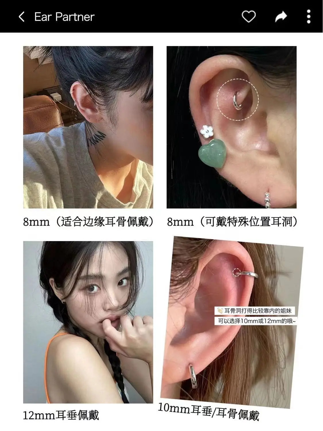 3Pair Stainless Steel Minimalist Huggie Hoop Earrings for Women Gold Color Tiny Round Circle 8/10/12mm Punk Unisex Rock Earring