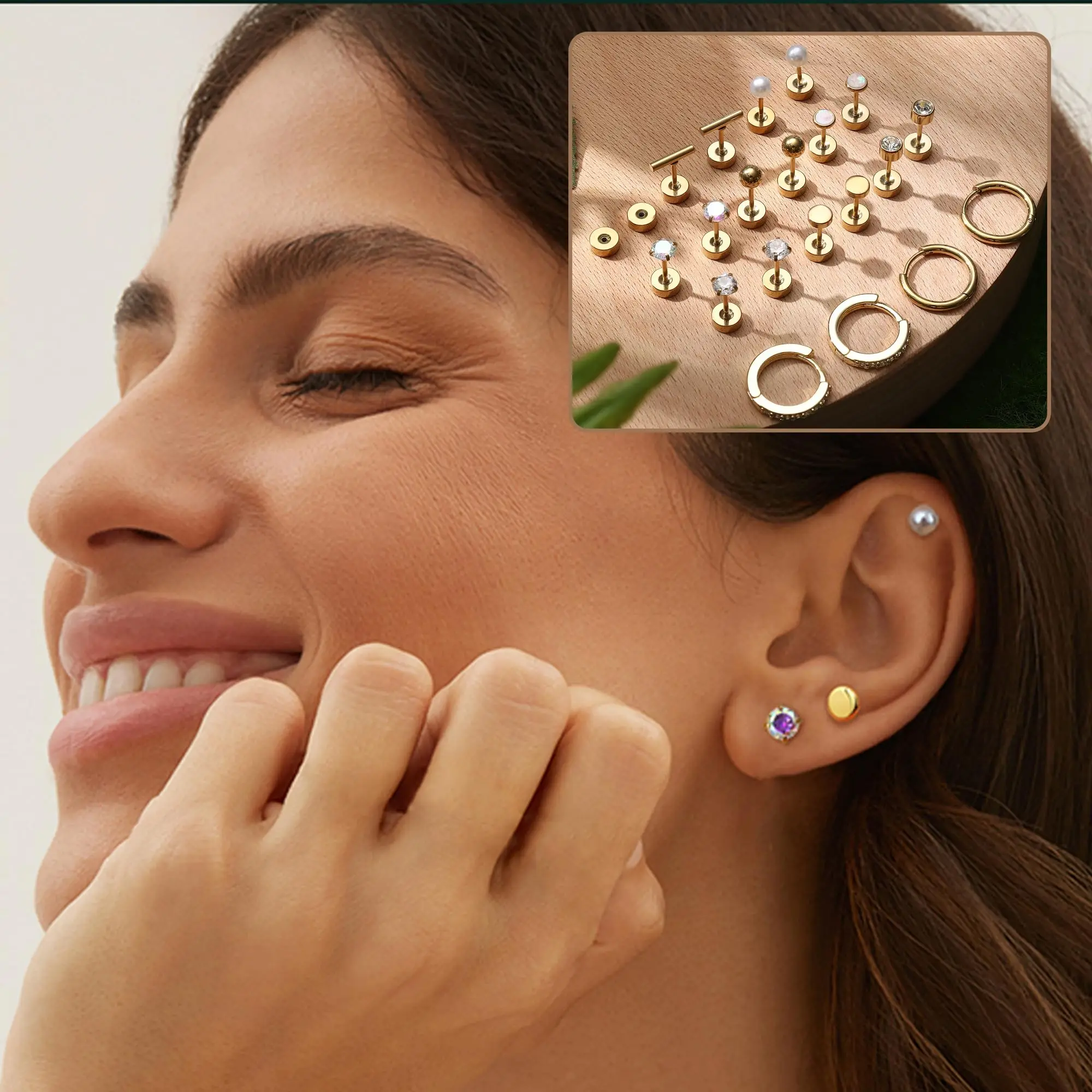 Earrings for Sensitive Ears-20G Flat Back Earrings for Women Men-Small Surgical Steel Stud Earrings Hoop Cartilage Nap Earring Sets Earrings for Sensitive Ears-20G Flat Back Earrings for Women Men-Small Surgical Steel Stud Earrings Hoop Cartilage Nap Earring Sets