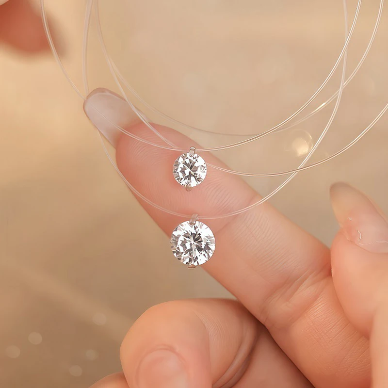 Various Shapes Women's Moissanite Necklace Original 925 Sterling Silver Jewelry Fashion Moissanite Diamond Necklace for Women