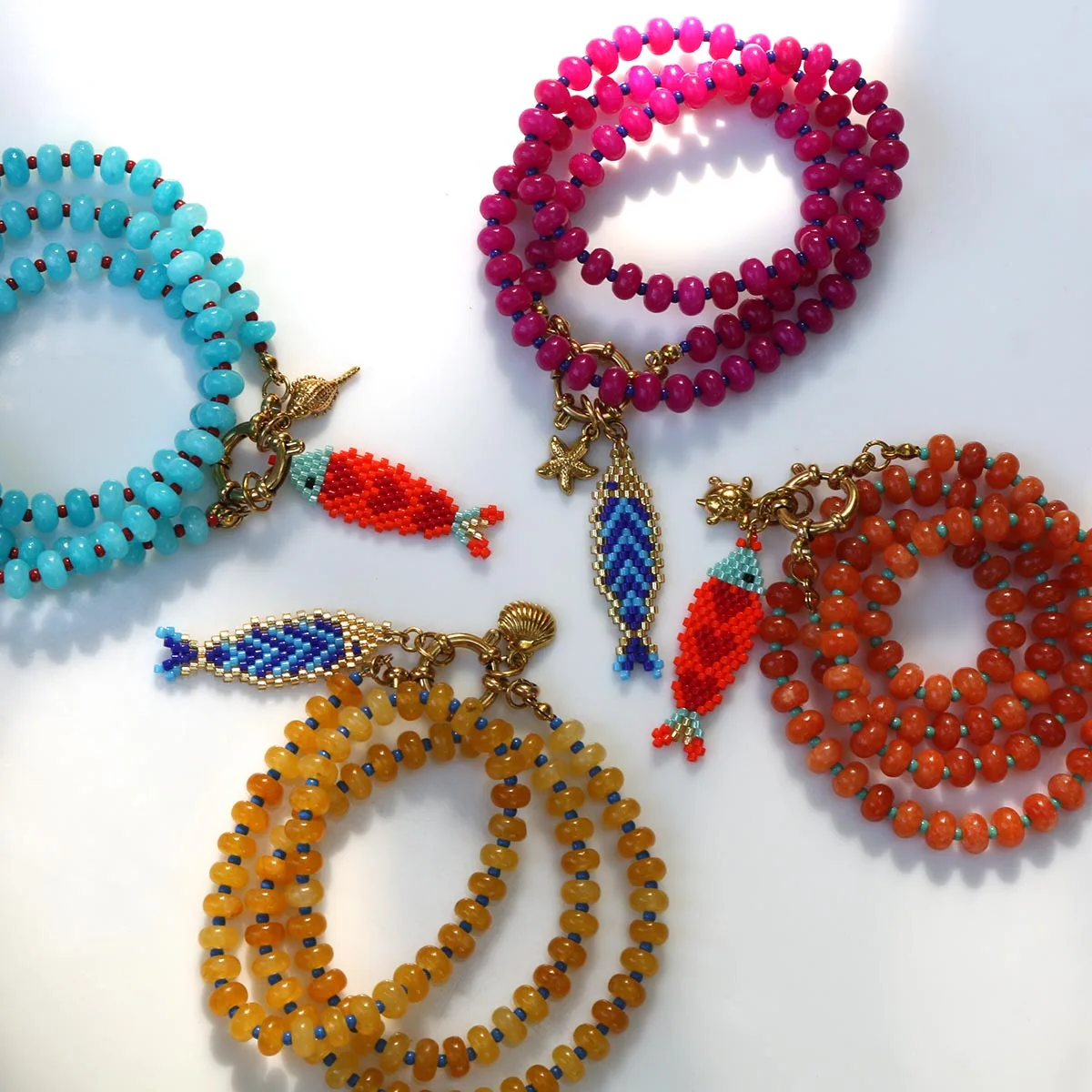 2026 Ocean Wind Fashion Personalized Customized Colorful hand knitting Fish Pendant Handmade Beaded Necklace Party Gift 2026 Ocean Wind Fashion Personalized Customized Colorful hand knitting Fish Pendant Handmade Beaded Necklace Party Gift