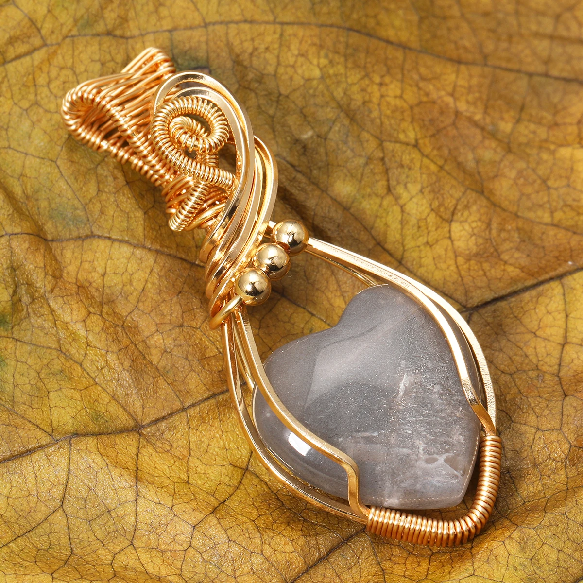 Women's Natural Gemstone Necklace Pendant Moonstone Handmade Copper Stainless Steel Necklace collier Pierre Naturelle Women's Natural Gemstone Necklace Pendant Moonstone Handmade Copper Stainless Steel Necklace collier Pierre Naturelle