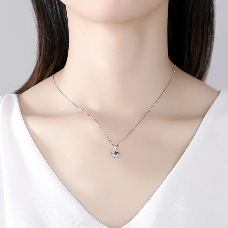Butterflykiss 1 CT Real Moissanite Pendant Necklace For Women Top Quality 925 Sterling Silver Wedding Party Bridal Fine Jewelry Butterflykiss 1 CT Real Moissanite Pendant Necklace For Women Top Quality 925 Sterling Silver Wedding Party Bridal Fine Jewelry