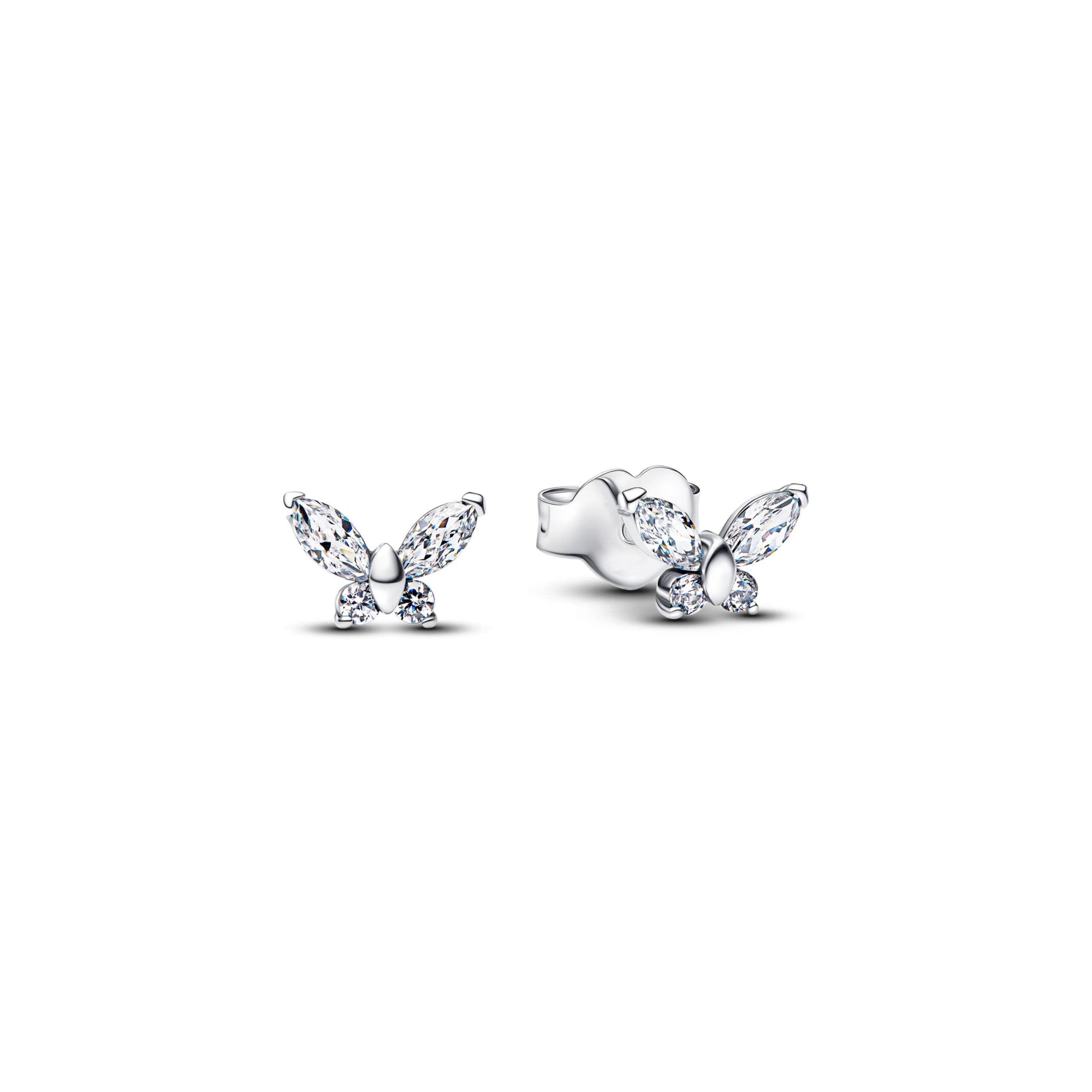 Hot sale 925 Pure Silver moon butterfly peach heart pendant necklace earrings women's fashion jewellery perfect Christmas gifts