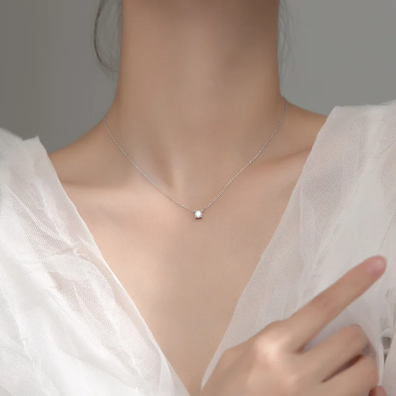 La Monada 38+4.8cm Silver Necklace For Women Fine Silver 925 Jewelry Fashion Neck Minimalist Pendants 925 Silver Chains Woman La Monada 38+4.8cm Silver Necklace For Women Fine Silver 925 Jewelry Fashion Neck Minimalist Pendants 925 Silver Chains Woman