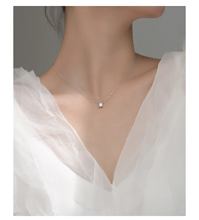 La Monada 38+4.8cm Silver Necklace For Women Fine Silver 925 Jewelry Fashion Neck Minimalist Pendants 925 Silver Chains Woman La Monada 38+4.8cm Silver Necklace For Women Fine Silver 925 Jewelry Fashion Neck Minimalist Pendants 925 Silver Chains Woman