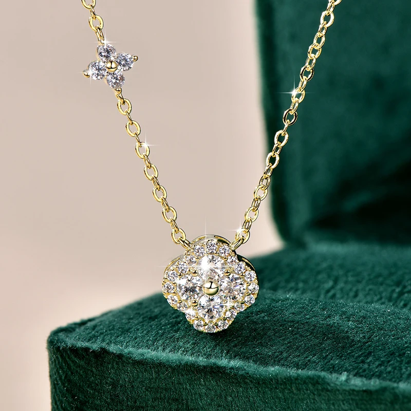 Rrjzz GRA Certified D-Color VVS1 Moissanite Pendant Necklace Lab Created Imitation Diamond for Women Charm Necklace Jewelry Gift Rrjzz GRA Certified D-Color VVS1 Moissanite Pendant Necklace Lab Created Imitation Diamond for Women Charm Necklace Jewelry Gift