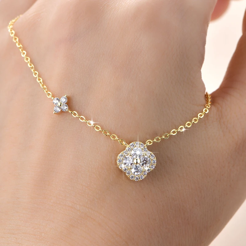 Rrjzz GRA Certified D-Color VVS1 Moissanite Pendant Necklace Lab Created Imitation Diamond for Women Charm Necklace Jewelry Gift Rrjzz GRA Certified D-Color VVS1 Moissanite Pendant Necklace Lab Created Imitation Diamond for Women Charm Necklace Jewelry Gift