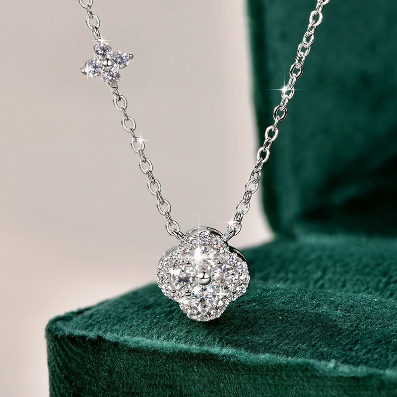 Rrjzz GRA Certified D-Color VVS1 Moissanite Pendant Necklace Lab Created Imitation Diamond for Women Charm Necklace Jewelry Gift Rrjzz GRA Certified D-Color VVS1 Moissanite Pendant Necklace Lab Created Imitation Diamond for Women Charm Necklace Jewelry Gift