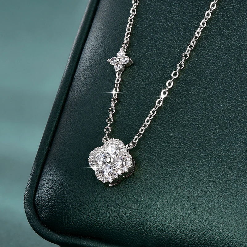 Rrjzz GRA Certified D-Color VVS1 Moissanite Pendant Necklace Lab Created Imitation Diamond for Women Charm Necklace Jewelry Gift Rrjzz GRA Certified D-Color VVS1 Moissanite Pendant Necklace Lab Created Imitation Diamond for Women Charm Necklace Jewelry Gift