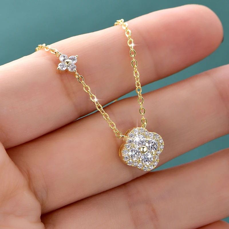 Rrjzz GRA Certified D-Color VVS1 Moissanite Pendant Necklace Lab Created Imitation Diamond for Women Charm Necklace Jewelry Gift Rrjzz GRA Certified D-Color VVS1 Moissanite Pendant Necklace Lab Created Imitation Diamond for Women Charm Necklace Jewelry Gift