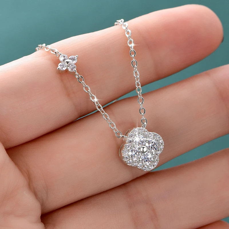 Rrjzz GRA Certified D-Color VVS1 Moissanite Pendant Necklace Lab Created Imitation Diamond for Women Charm Necklace Jewelry Gift Rrjzz GRA Certified D-Color VVS1 Moissanite Pendant Necklace Lab Created Imitation Diamond for Women Charm Necklace Jewelry Gift