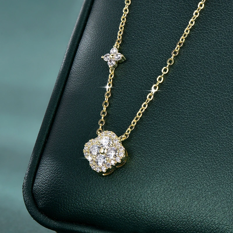 Rrjzz GRA Certified D-Color VVS1 Moissanite Pendant Necklace Lab Created Imitation Diamond for Women Charm Necklace Jewelry Gift Rrjzz GRA Certified D-Color VVS1 Moissanite Pendant Necklace Lab Created Imitation Diamond for Women Charm Necklace Jewelry Gift