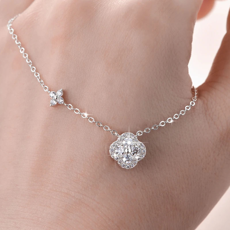 Rrjzz GRA Certified D-Color VVS1 Moissanite Pendant Necklace Lab Created Imitation Diamond for Women Charm Necklace Jewelry Gift Rrjzz GRA Certified D-Color VVS1 Moissanite Pendant Necklace Lab Created Imitation Diamond for Women Charm Necklace Jewelry Gift