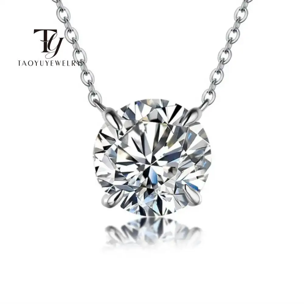 Moissanite Dia 6.5mm 0.5-5CT Woman Pendant Sier Necklace For Women Chains Party Bridal Fine Jewelry 925sterling Silver Necklace Moissanite Dia 6.5mm 0.5-5CT Woman Pendant Sier Necklace For Women Chains Party Bridal Fine Jewelry 925sterling Silver Necklace