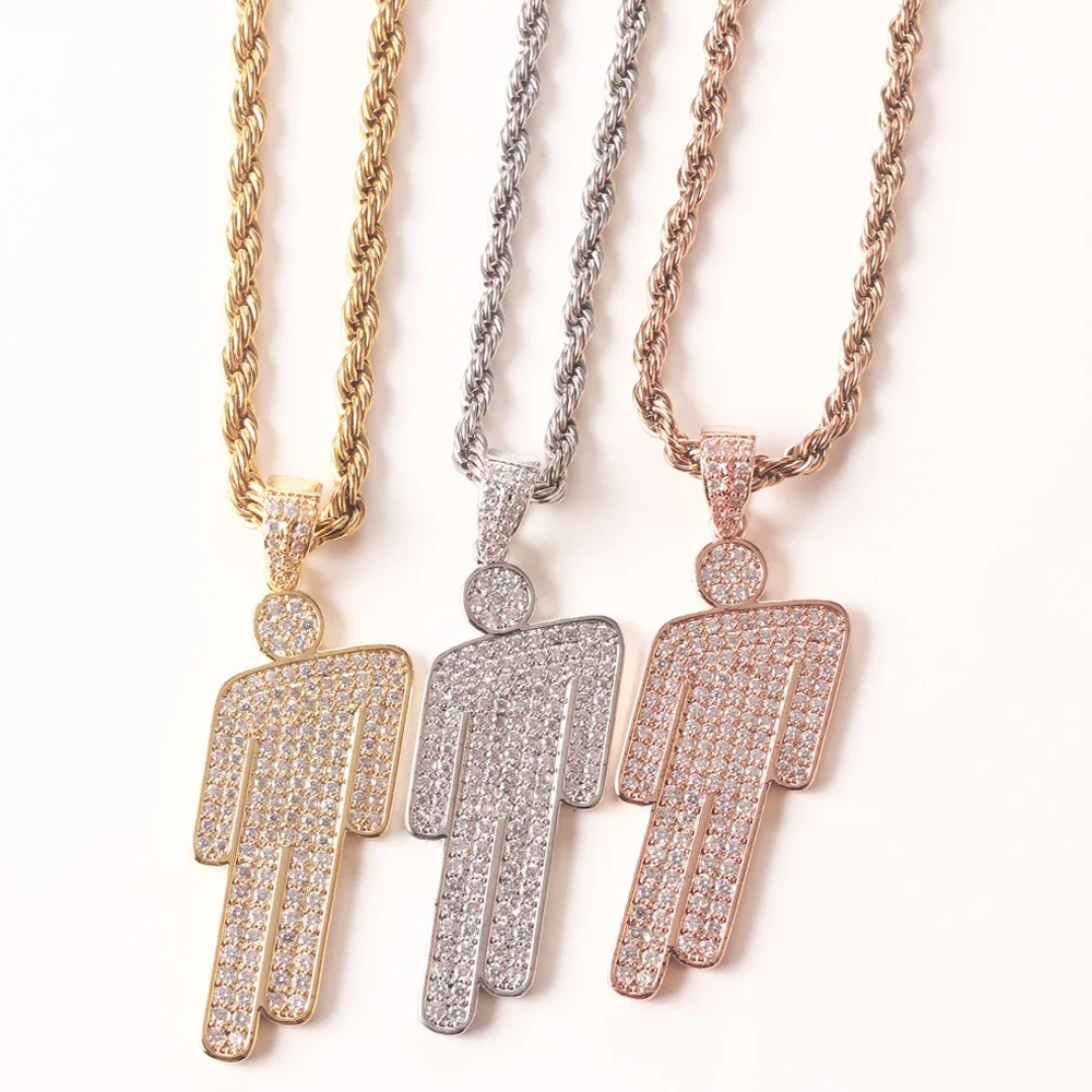 Hip Hop Necklace,Stainless Steel Round Head Zircon Couple Pendant Necklace,Skew Head Pendant Full of Zircon Chaoren Necklace Hip Hop Necklace,Stainless Steel Round Head Zircon Couple Pendant Necklace,Skew Head Pendant Full of Zircon Chaoren Necklace