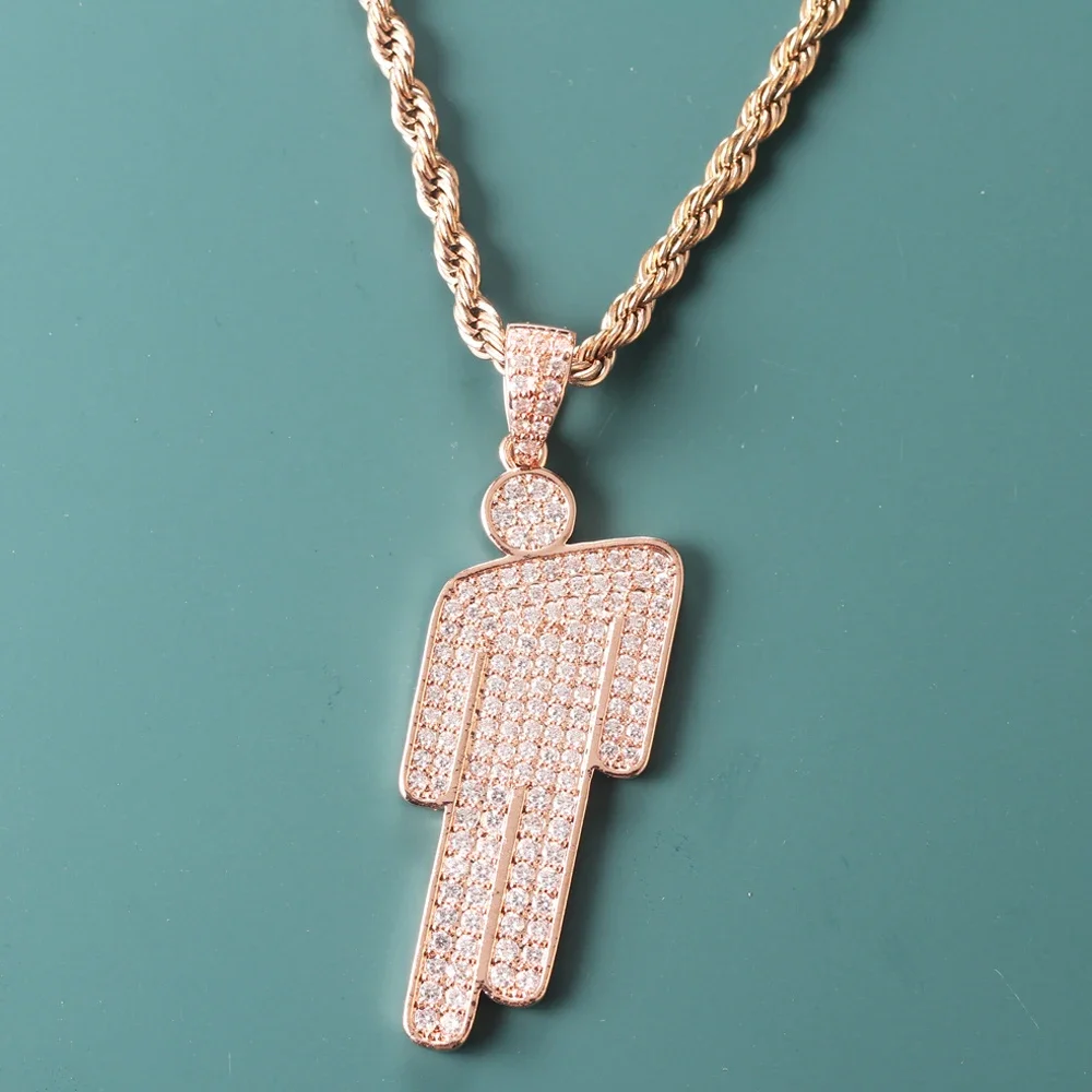 Hip Hop Necklace,Stainless Steel Round Head Zircon Couple Pendant Necklace,Skew Head Pendant Full of Zircon Chaoren Necklace Hip Hop Necklace,Stainless Steel Round Head Zircon Couple Pendant Necklace,Skew Head Pendant Full of Zircon Chaoren Necklace