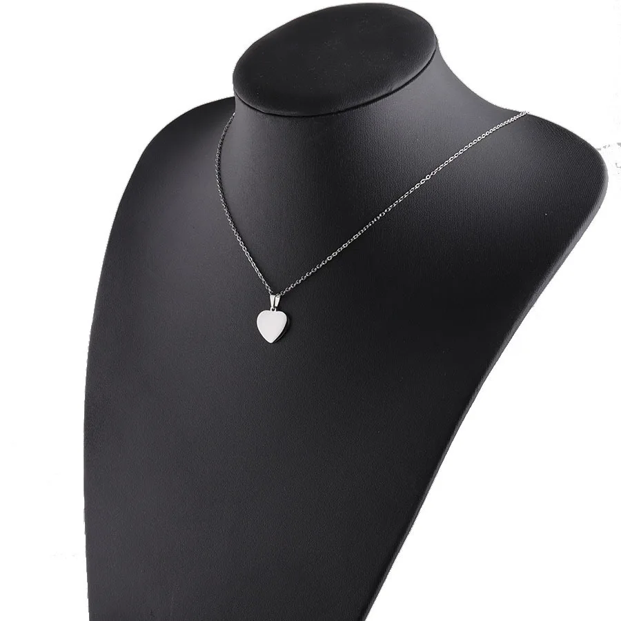 New Arrival Love Heart Pendant Necklace Mirror Polished Stainless Steel Chain Necklace For Women Gift 10Piece/lot New Arrival Love Heart Pendant Necklace Mirror Polished Stainless Steel Chain Necklace For Women Gift 10Piece/lot