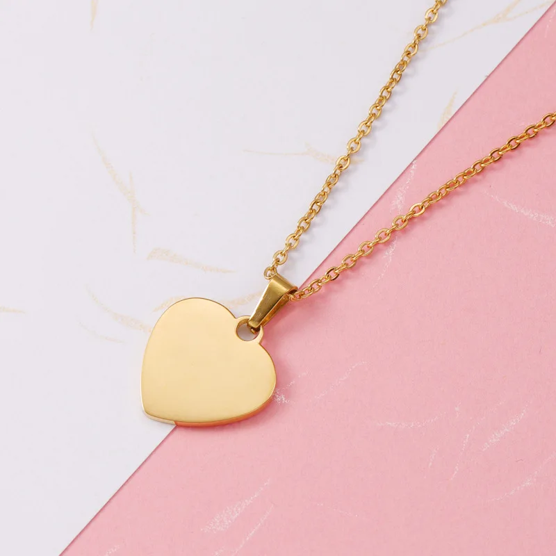 New Arrival Love Heart Pendant Necklace Mirror Polished Stainless Steel Chain Necklace For Women Gift 10Piece/lot New Arrival Love Heart Pendant Necklace Mirror Polished Stainless Steel Chain Necklace For Women Gift 10Piece/lot