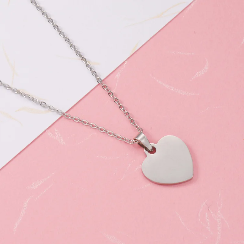 New Arrival Love Heart Pendant Necklace Mirror Polished Stainless Steel Chain Necklace For Women Gift 10Piece/lot New Arrival Love Heart Pendant Necklace Mirror Polished Stainless Steel Chain Necklace For Women Gift 10Piece/lot