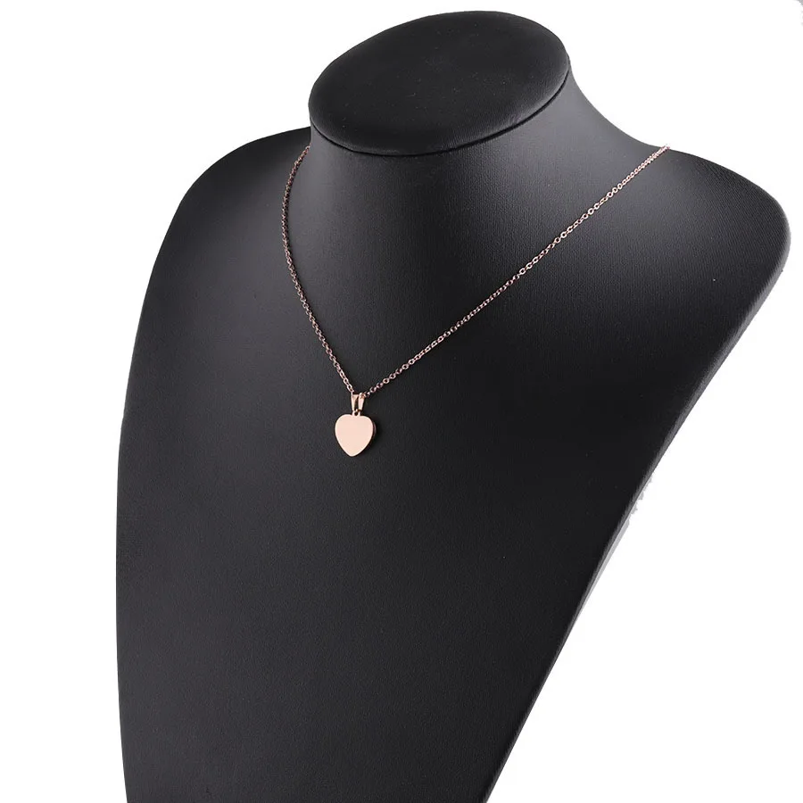 New Arrival Love Heart Pendant Necklace Mirror Polished Stainless Steel Chain Necklace For Women Gift 10Piece/lot New Arrival Love Heart Pendant Necklace Mirror Polished Stainless Steel Chain Necklace For Women Gift 10Piece/lot