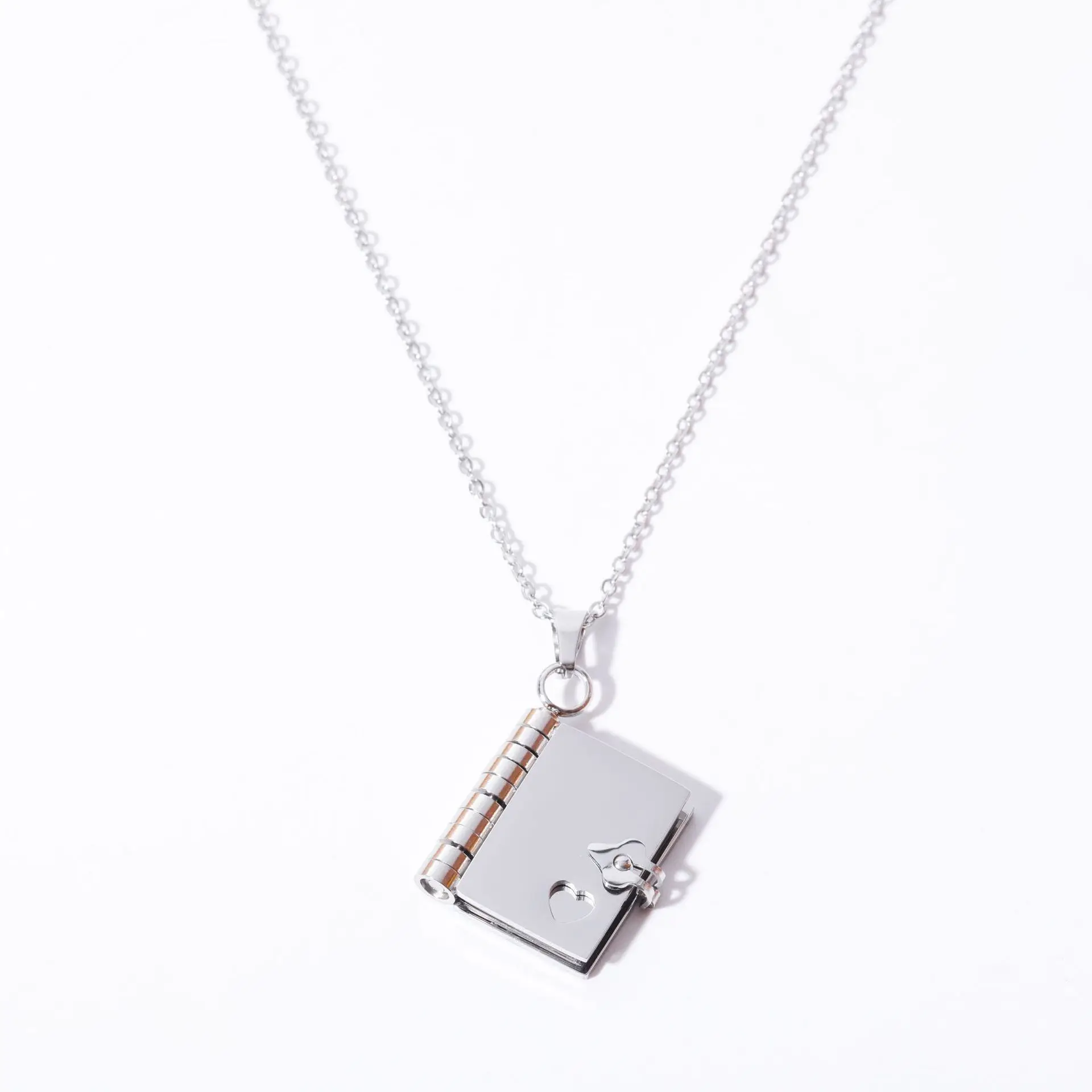 10pcs Stainless Steel Book Pendant Choker Necklaces for Women Men Waterproof Gold Plated Chain Neckalce Unisex Lovers Jewelry 10pcs Stainless Steel Book Pendant Choker Necklaces for Women Men Waterproof Gold Plated Chain Neckalce Unisex Lovers Jewelry