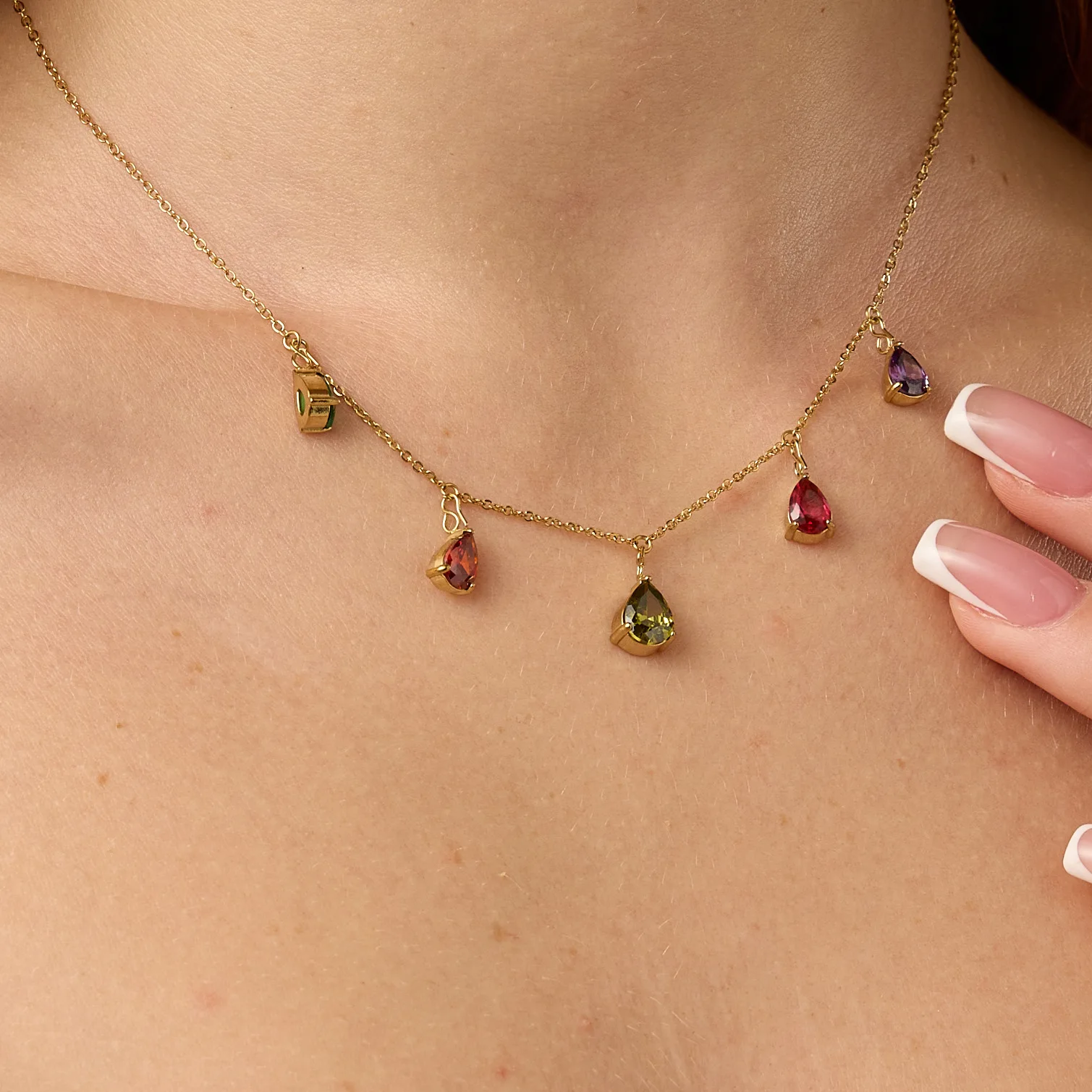 10*14MM Teardrop Zircon Pendant Pear Shape Crystal Charm for DIY Necklace Earring Jewelry Making Accessories 14K Gold Plated