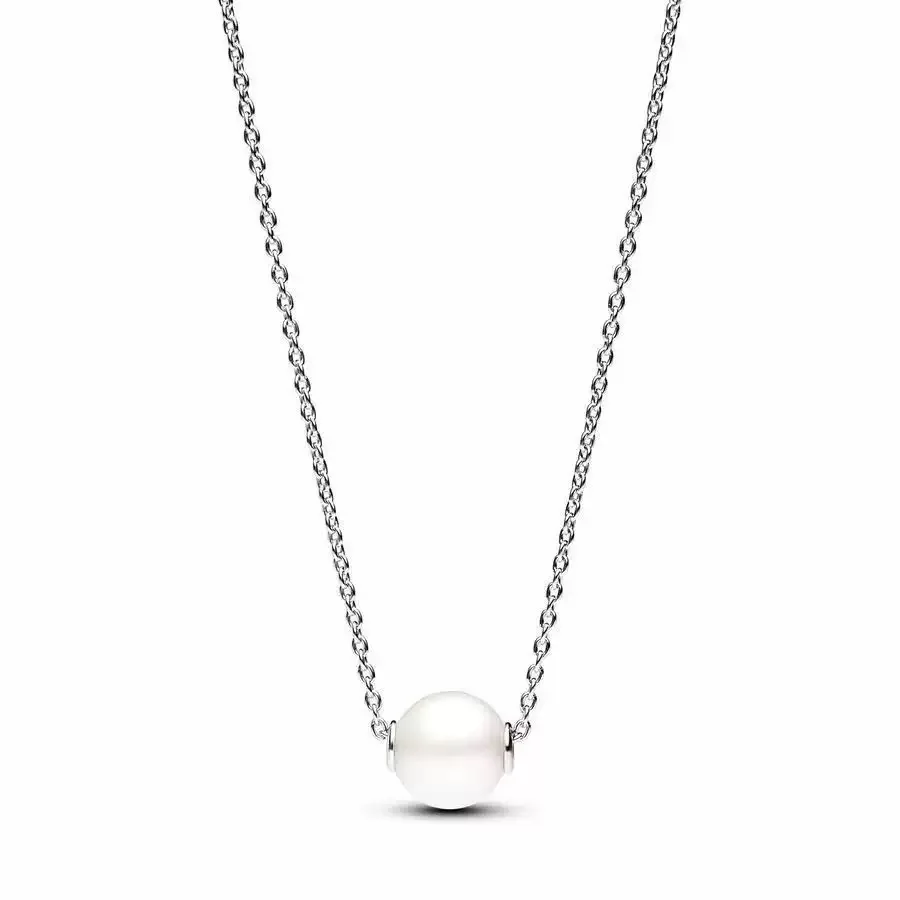 Fashionable Heart Pendant Necklace S925 Pure Silver Zircon Circle Necklace Fit Charms Beads DIY For Women's Jewelry Gifts