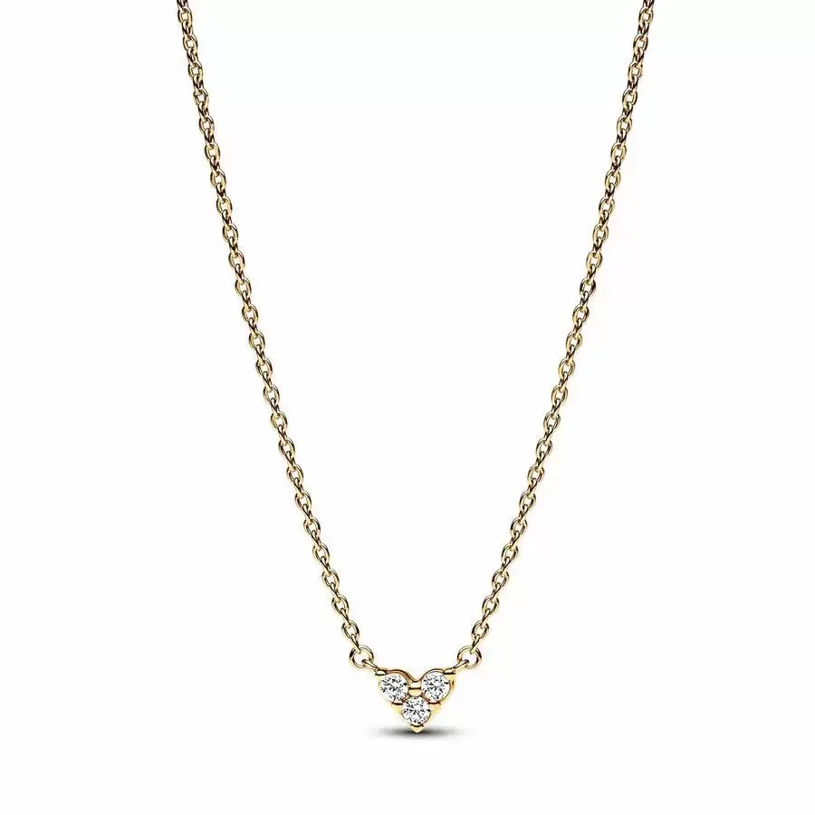 Fashionable Heart Pendant Necklace S925 Pure Silver Zircon Circle Necklace Fit Charms Beads DIY For Women's Jewelry Gifts