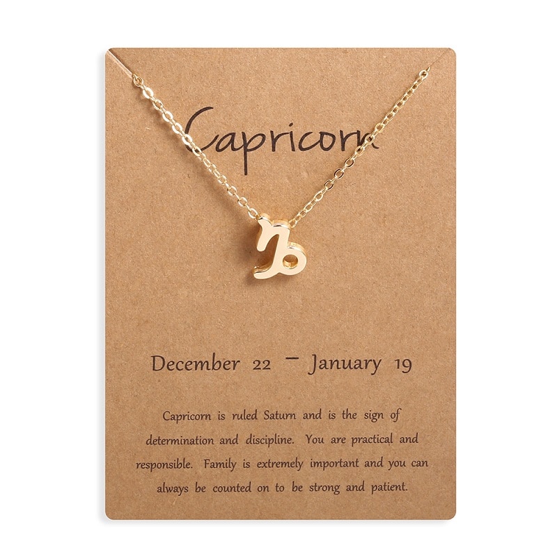 Women's Zodiac Sign Pendant Necklace