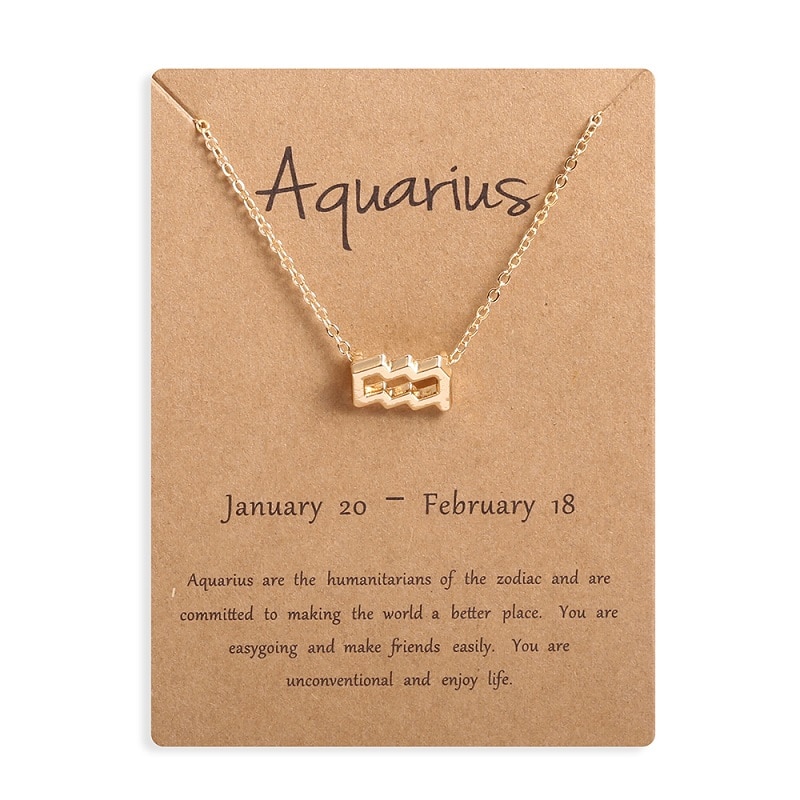 Women's Zodiac Sign Pendant Necklace