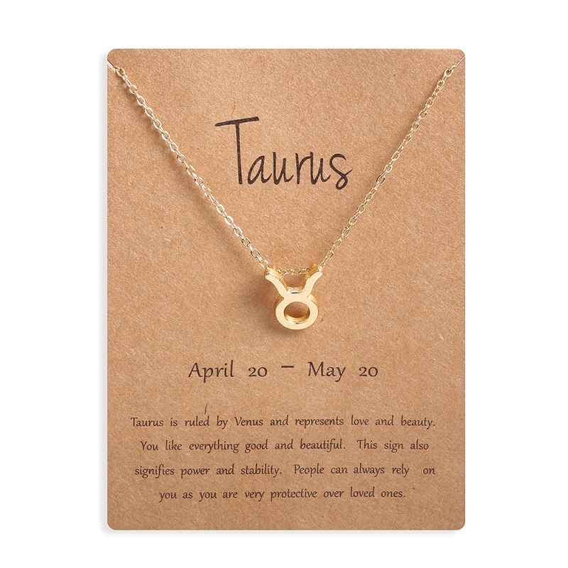 Women's Zodiac Sign Pendant Necklace