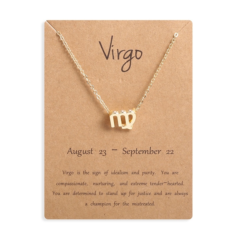 Women's Zodiac Sign Pendant Necklace