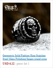 BEIER 316L stainless steel Simple men and women skull rings Fashion Inlaid Red/Blue/Black/white Stone jewelry BR8-907