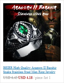 BEIER 316L stainless steel Simple men and women skull rings Fashion Inlaid Red/Blue/Black/white Stone jewelry BR8-907
