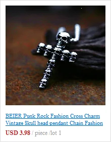 BEIER 316L stainless steel Simple men and women skull rings Fashion Inlaid Red/Blue/Black/white Stone jewelry BR8-907