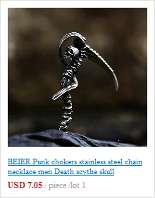 BEIER 316L stainless steel Simple men and women skull rings Fashion Inlaid Red/Blue/Black/white Stone jewelry BR8-907