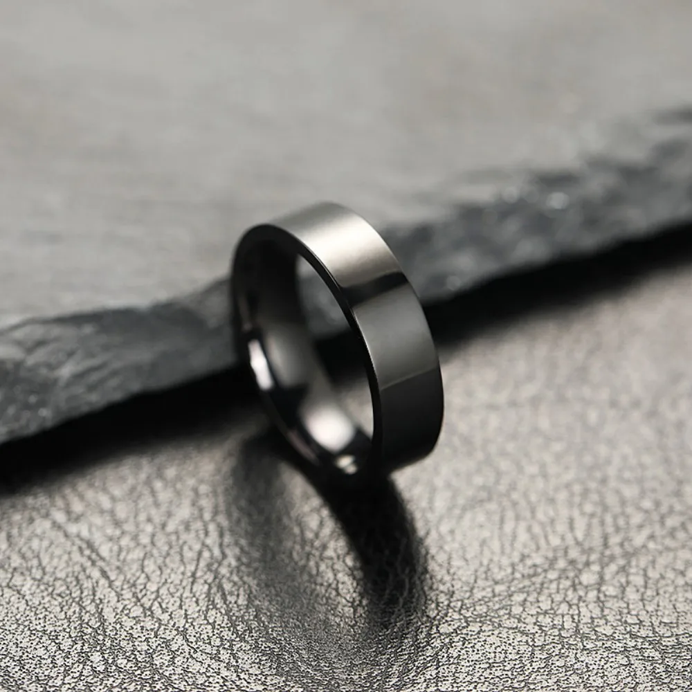 Fashion Charm Jewelry Ring for Men Women Stainless Steel Black Rings Wedding Engagement High Quality Matte Male Accessory Fashion Charm Jewelry Ring for Men Women Stainless Steel Black Rings Wedding Engagement High Quality Matte Male Accessory