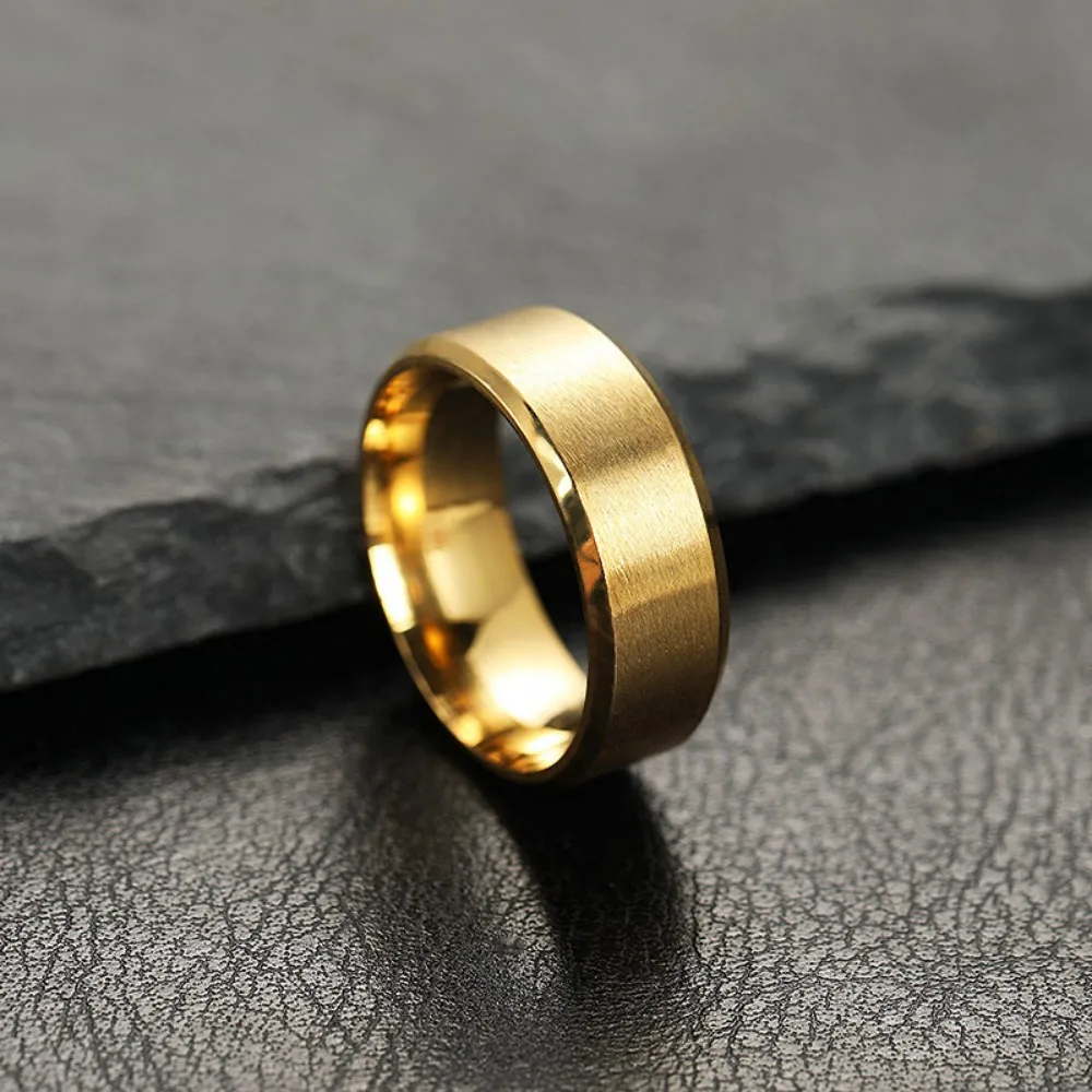 Fashion Charm Jewelry Ring for Men Women Stainless Steel Black Rings Wedding Engagement High Quality Matte Male Accessory Fashion Charm Jewelry Ring for Men Women Stainless Steel Black Rings Wedding Engagement High Quality Matte Male Accessory