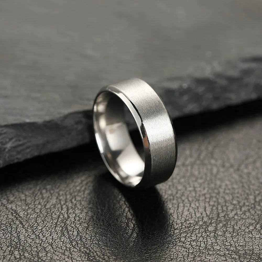 Fashion Charm Jewelry Ring for Men Women Stainless Steel Black Rings Wedding Engagement High Quality Matte Male Accessory Fashion Charm Jewelry Ring for Men Women Stainless Steel Black Rings Wedding Engagement High Quality Matte Male Accessory