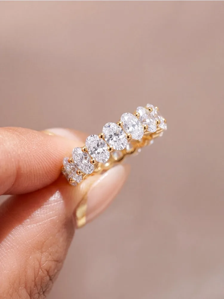 925 Sterling Silver Simplicity Classic Gorgeous Zircon Oval Ring For Women Engagement Wedding Luxury High Quality Fine Jewelry