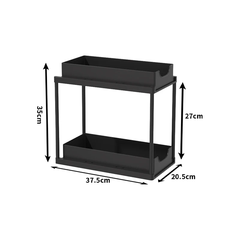 New 2 Tier Under Sink Pull Out Sliding Multi Function Space Saving Organizer Rack for Kitchen Bathroom New 2 Tier Under Sink Pull Out Sliding Multi Function Space Saving Organizer Rack for Kitchen Bathroom