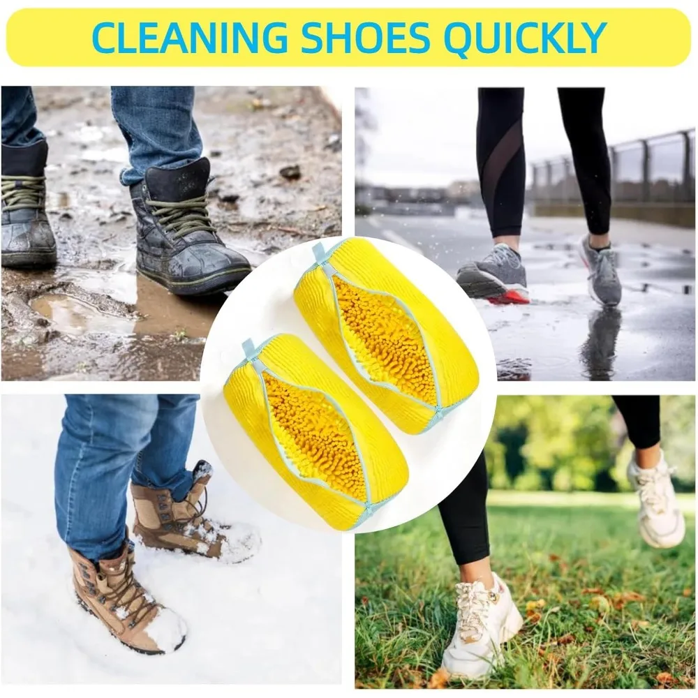Durable Shoe Washing Machine Bag for All Shoe Types-Yellow with Blue Zipper,Ideal for Sneakers and Casual Shoes,Laundry Wash Bag Durable Shoe Washing Machine Bag for All Shoe Types-Yellow with Blue Zipper,Ideal for Sneakers and Casual Shoes,Laundry Wash Bag