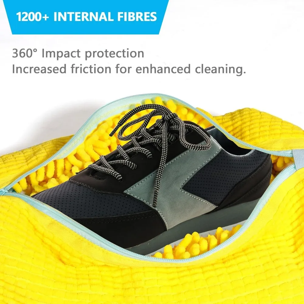 Durable Shoe Washing Machine Bag for All Shoe Types-Yellow with Blue Zipper,Ideal for Sneakers and Casual Shoes,Laundry Wash Bag Durable Shoe Washing Machine Bag for All Shoe Types-Yellow with Blue Zipper,Ideal for Sneakers and Casual Shoes,Laundry Wash Bag